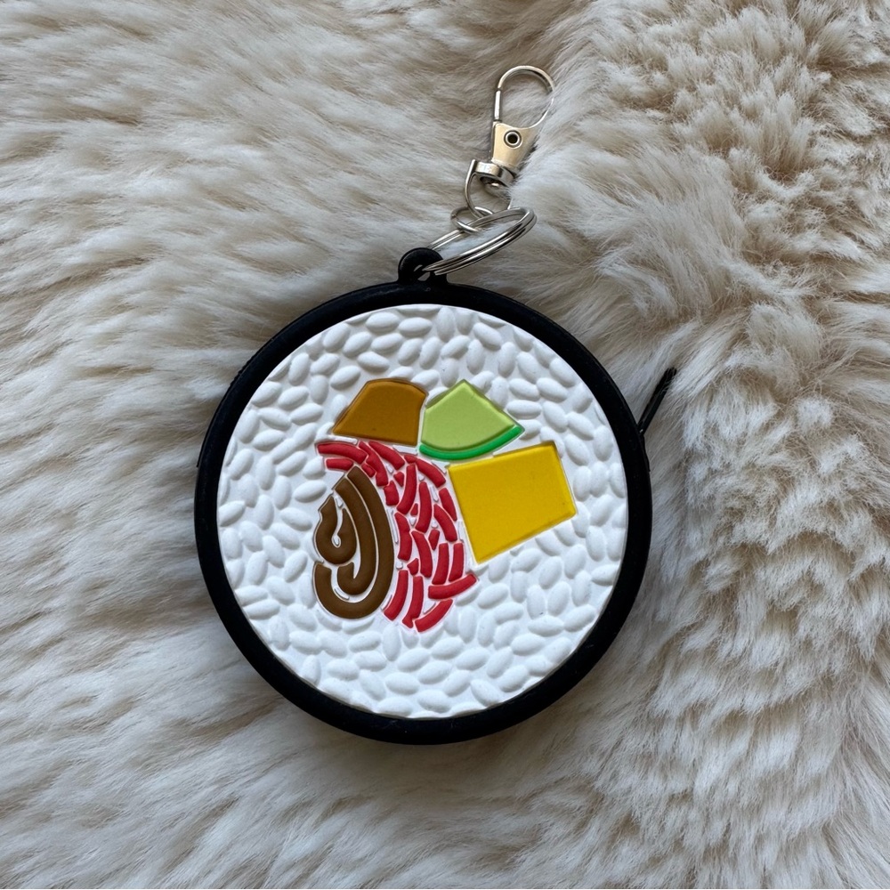 Sushi Roll Keychain Coin Purse